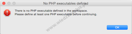Błąd przy uruchomieniu Run As>PHP CLI Application