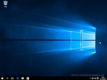 Pierwsze uruchomienie Windows 10