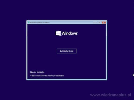 Uruchomienie instalacji Windows 10